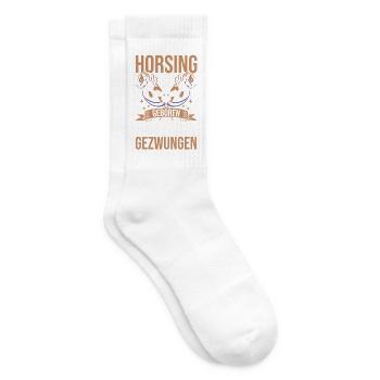 Steckenpferd Hobbyhorse Hobby Horsing - Tennissocken - Weiß - Rechts