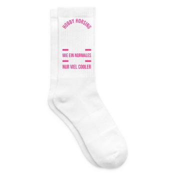 Steckenpferd Hobbyhorse Hobby Horsing - Tennissocken - Weiß - Rechts