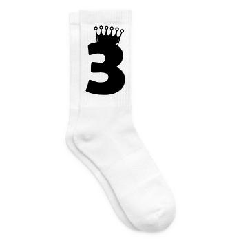 3_krone - Tennissocken - Weiß - Rechts