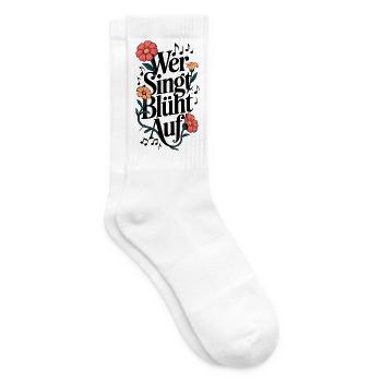 Who sings blooms on Sing Along Festival Choir Singer - Tennis socks - white - Right