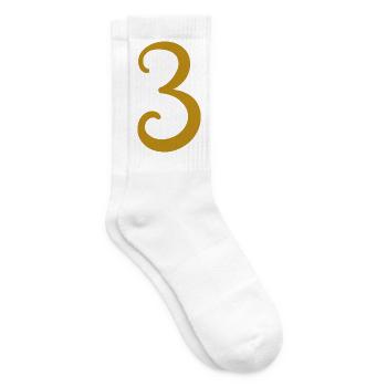 3 - Chaussettes de tennis - blanc - Droite