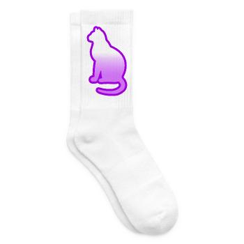 Cat - Tennis socks - white - Right