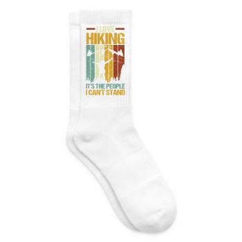 Hiking Mountain Trail Backpacking Outdoors Poaching - Tennis socks - white - Right