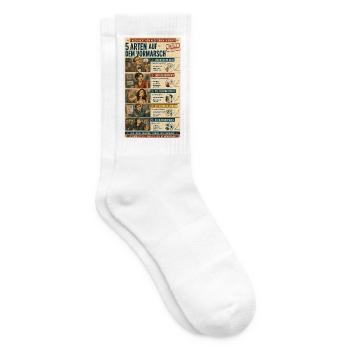 5 Arten auf dem Vormarsch - Tennissocken - Weiß - Rechts