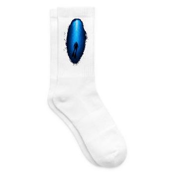 Plongeurs en haute mer dans l’océan bleu pour les amateurs de plongée - Chaussettes de tennis - blanc - Droite