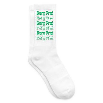 Retro Berg Frei Mountain Typography - Tennissocken - Weiß - Rechts