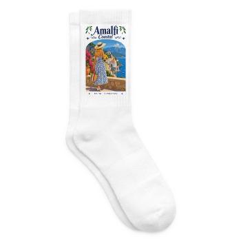 Amalfi Coastal Vue: Robe estivale - Chaussettes de tennis - blanc - Droite