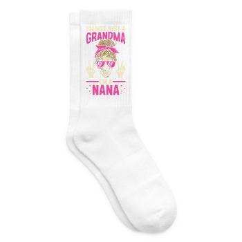 Im A Grandma I Do What I Want Nana Mimi Gigi - Tennissocken - Weiß - Rechts
