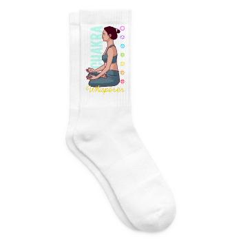Chakra Flüsterer - Energie in Harmonie - Tennissocken - Weiß - Rechts