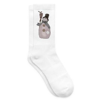 Schaebiger_Schneemann - Tennissocken - Weiß - Rechts