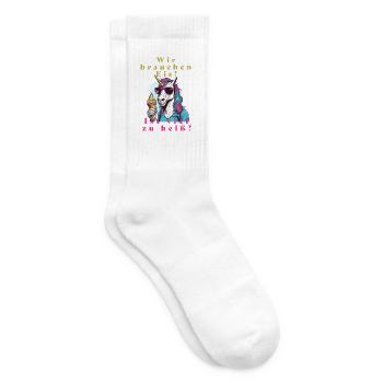 Glace de licorne contre chaleur - Chaussettes de tennis - blanc - Droite