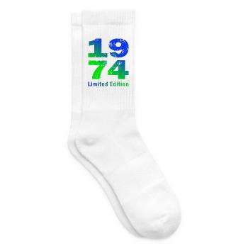 Birthday born in 1974 limited edition - Tennis socks - white - Right