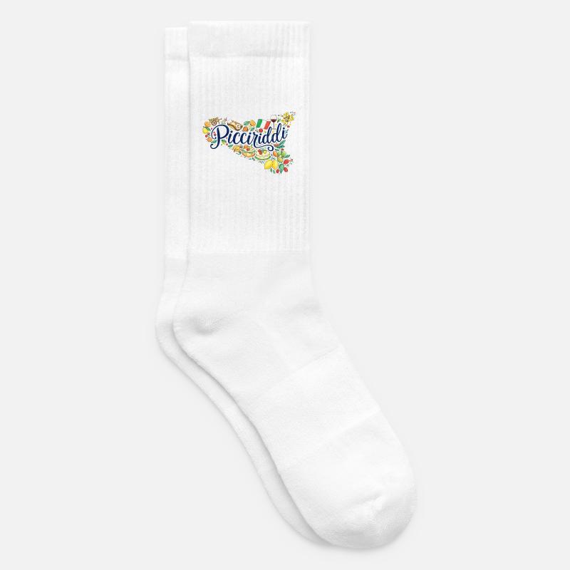 Picciriddi sicilian - Chaussettes de tennis - blanc