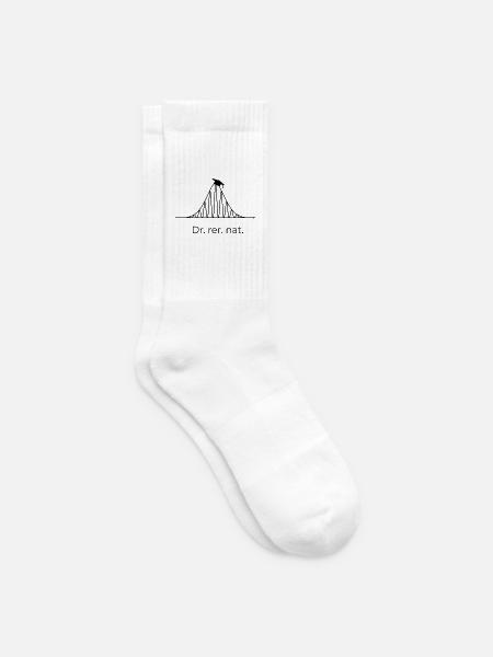 Dr. rer. nat. Interferenz - Tennissocken - Weiß