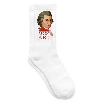 Mozart - Tennissocken - Weiß - Rechts