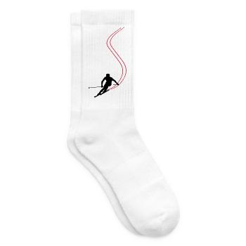 Ski !! - Tennissocken - Weiß - Rechts