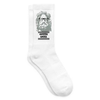 Greek Geek - Tennissocken - Weiß - Rechts