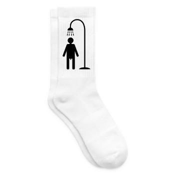 shower - Tennis socks - white - Right