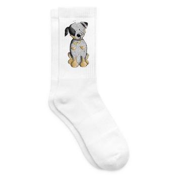 Süßer Australian Cattle Dog - Tennissocken - Weiß - Rechts