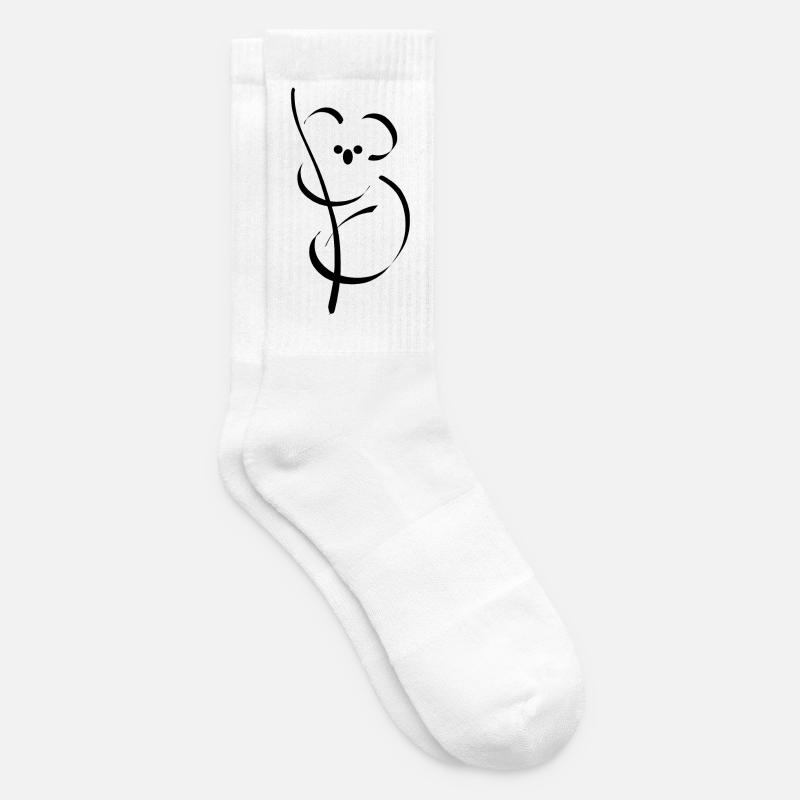 Koala - Tennissocken - Weiß