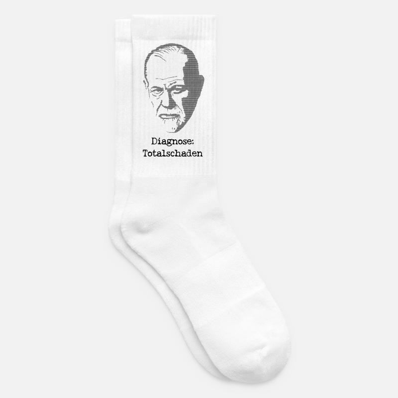 Diagnostic Freud de perte totale - Chaussettes de tennis - blanc