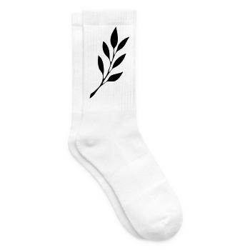 fruehmorgens Tattoo Logo schwarz - Tennissocken - Weiß - Rechts