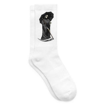 Grim Reaper Halloween Umbrella - Tennis socks - white - Right