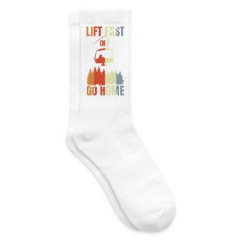 Snowboarding Joke - Tennis socks - white - Right