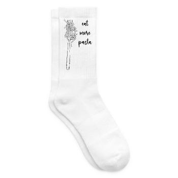 eat more pasta - Tennissocken - Weiß - Rechts