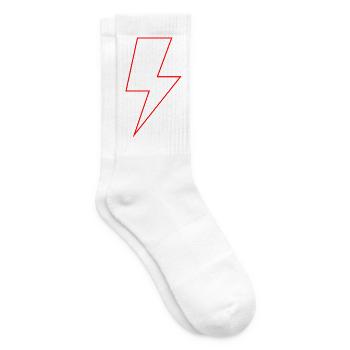 The Red Bolt - Standard - Tennis socks - white - Right