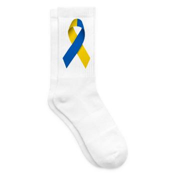 Boucle de la paix ukrainienne - Chaussettes de tennis - blanc - Droite