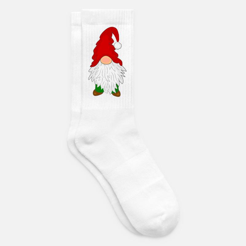 Wichtel mit Bart - Tennissocken - Weiß