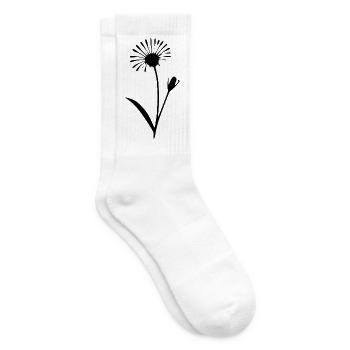 Fleurs de pissenlit Fleurs fleur Fleurs sauvages Herbes - Chaussettes de tennis - blanc - Droite