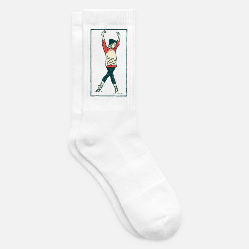 Danseuse #18 - Chaussettes de tennis - blanc