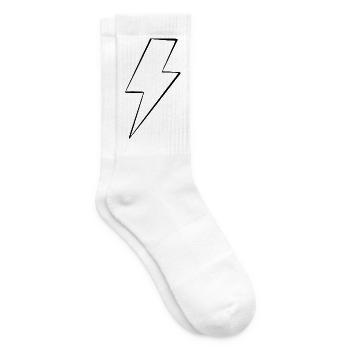 Blitz_schwarz - Tennissocken - Weiß - Rechts