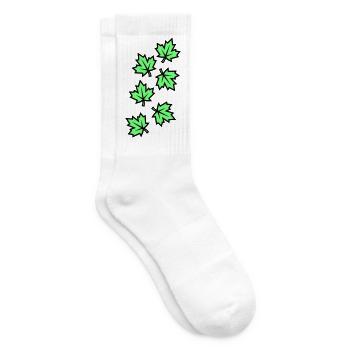 Ahornblatt Blätter Symbol - Tennissocken - Weiß - Rechts