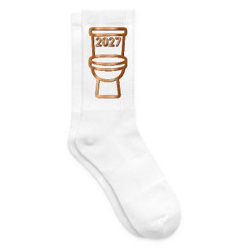 Toilettenjahr 2027 - Tennissocken - Weiß - Rechts