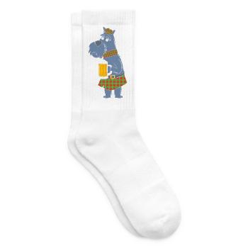 Scottish Terrier - Tennissocken - Weiß - Rechts