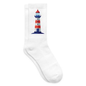 Leuchtturm - Tennissocken - Weiß - Rechts