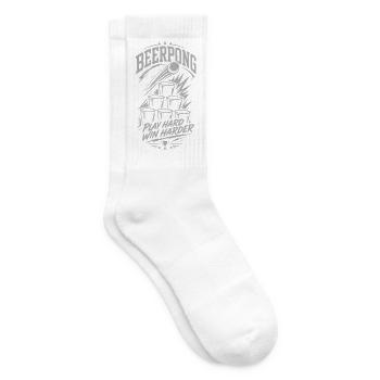 Beer Pong - Tennissocken - Weiß - Rechts