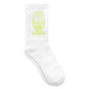 Bier Baron Kronenlogo - Tennissocken - Weiß - Rechts