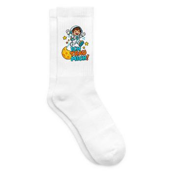 Ich Trau Mich Astronaut - Tennissocken - Weiß - Rechts