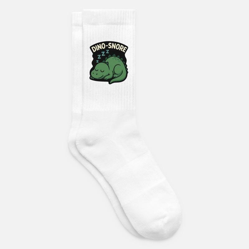 Dino Snore Schlaf-Dino - Tennissocken - Weiß