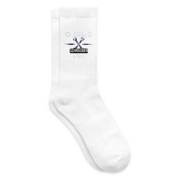 Car Mechanic T-Shirt, Mechanic Gift - Tennis socks - white - Right