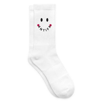 Friendly Antifa Original - Tennis socks - white - Right