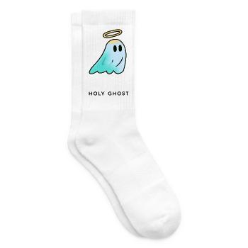 Haly Ghost: Sanfter Leuchtgeist - Tennissocken - Weiß - Rechts