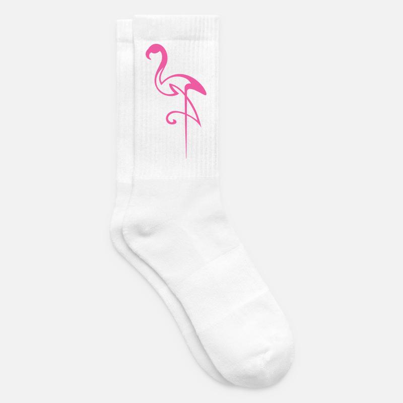 Flamingo - Chaussettes de tennis - blanc