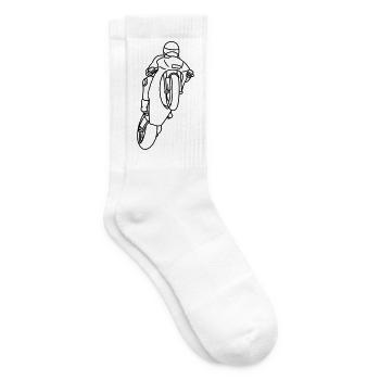 Extreme Wheelie with Racing Motorbike - dark - Tennis socks - white - Right