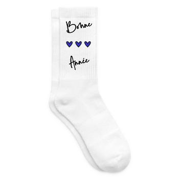 BONNE ANNEE. SAINT SYLVESTRE. NOUVELLE ANNÉE - Chaussettes de tennis - blanc - Droite