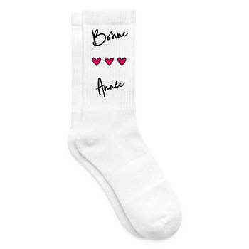 BONNE ANNEE. SAINT SYLVESTRE. NOUVELLE ANNÉE - Chaussettes de tennis - blanc - Droite
